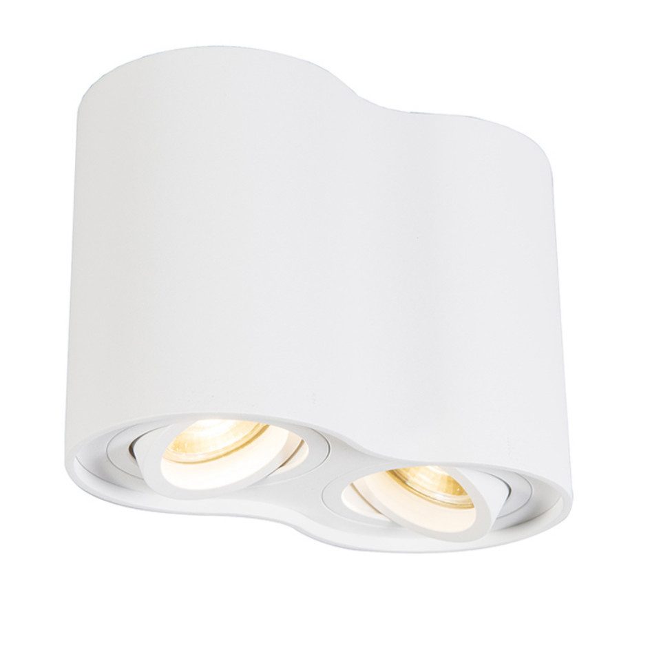 Qazqa LED Aufbaustrahler Rondoo up, ohne Leuchtmittel, Warmweiß