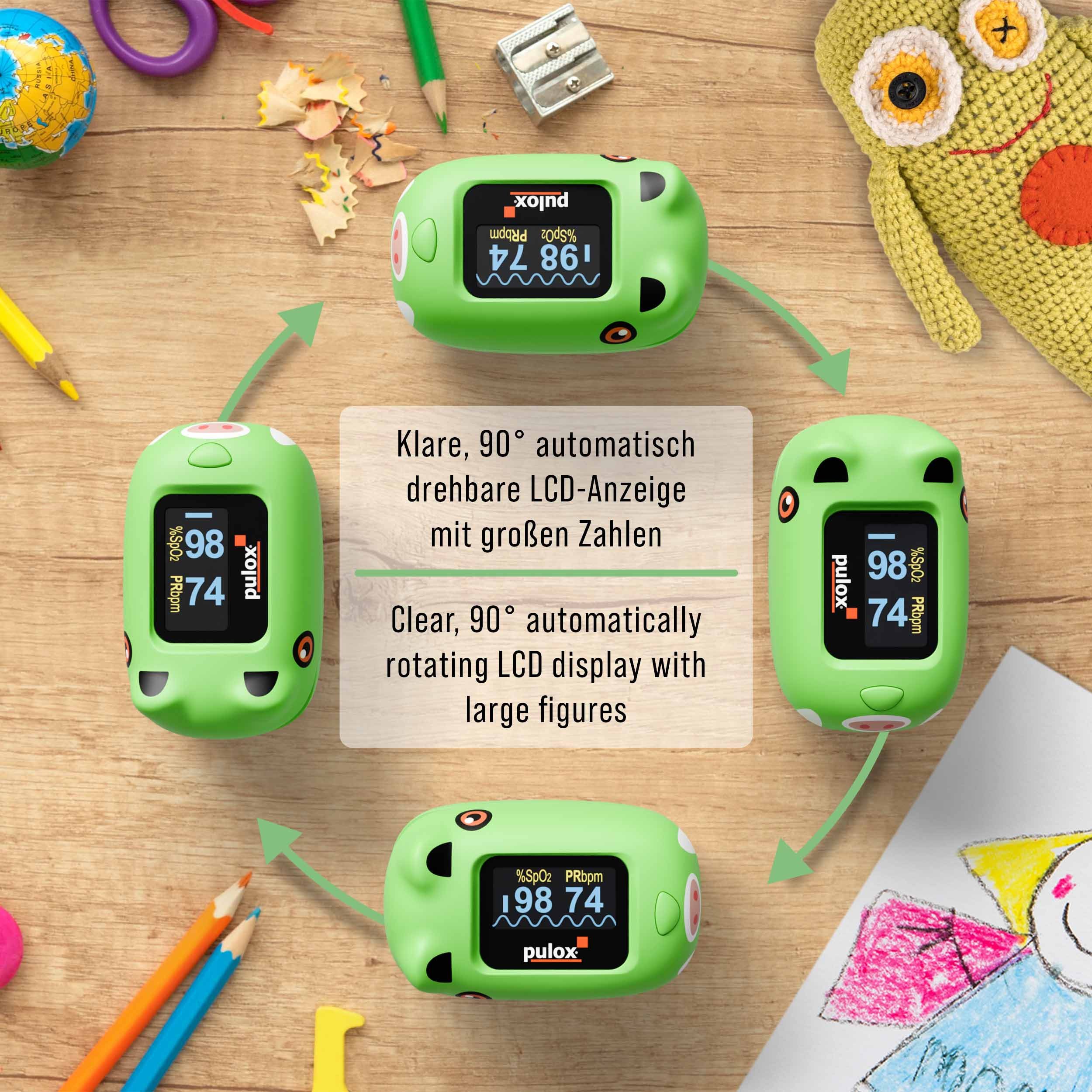 pulox Pulsoximeter PO-230 Kinderpulsoximeter zum selbst bekleben