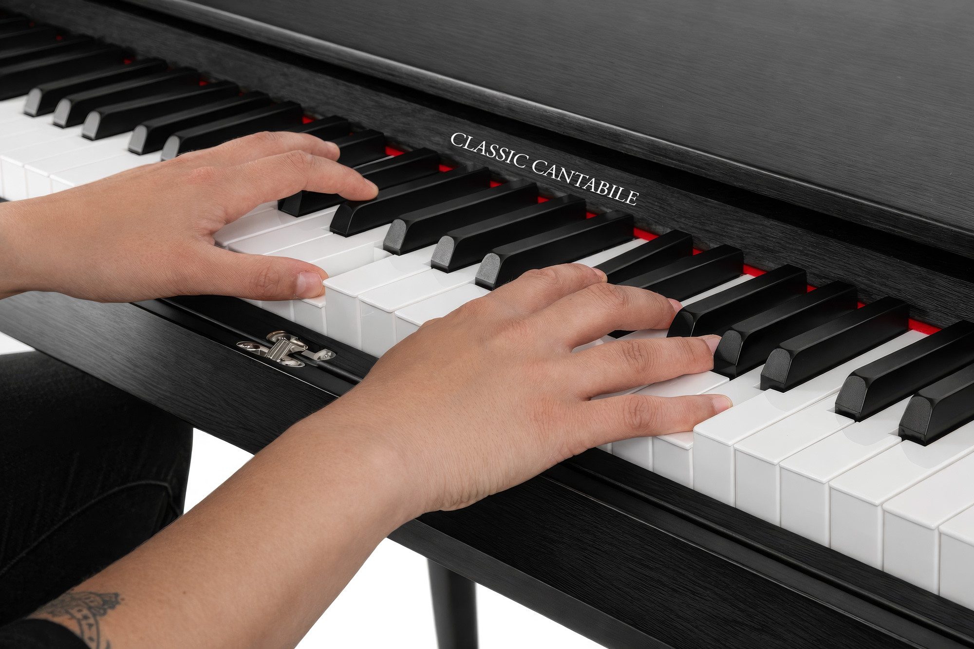 Classic Cantabile Digitalpiano DP-730 SM Schwarz matt, Tisch mit eingebautem Digitalpiano 88 Tasten mit Hammermechanik