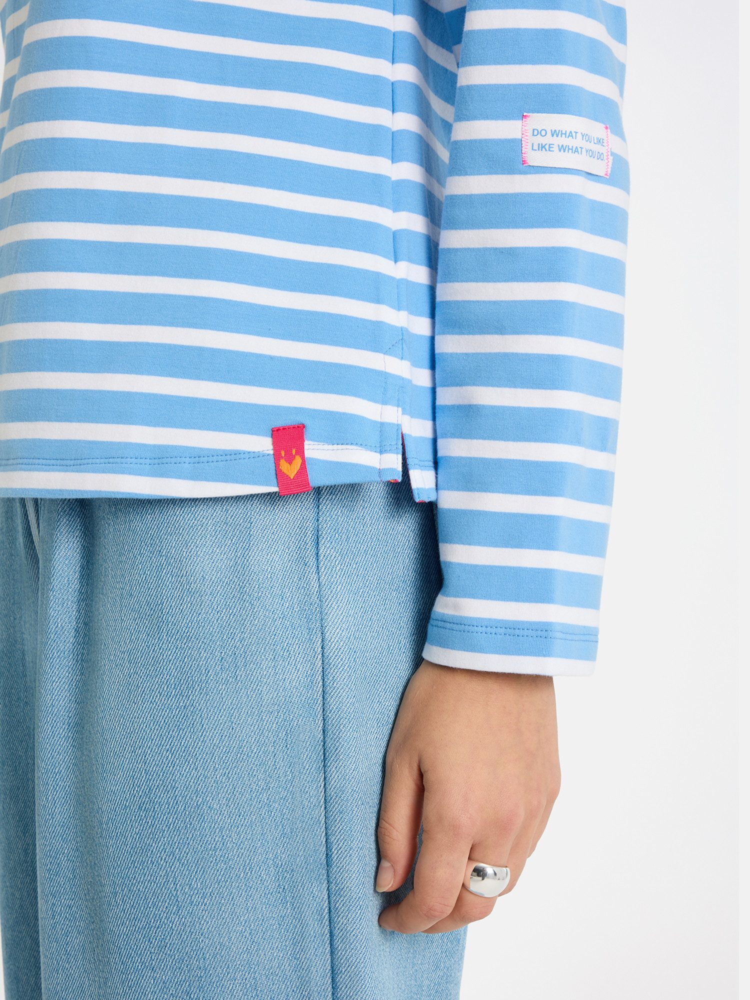 Lieblingsstück Langarmshirt StineL mit U-Boot Ausschnitt, Streifenmuster