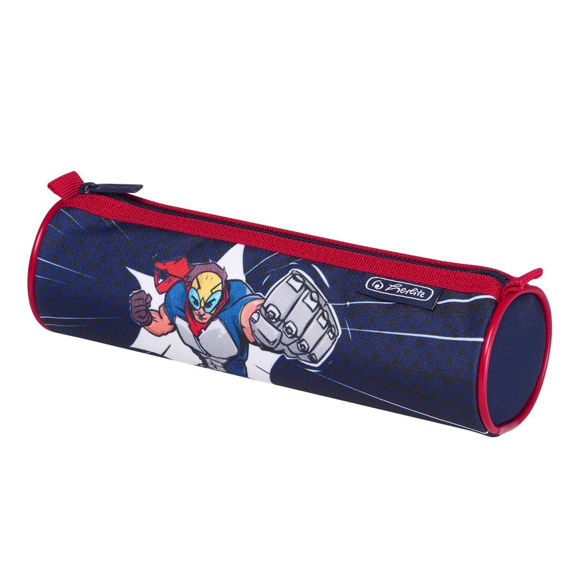 Federtasche Herlitz Faulenzer / rund / "Comic"