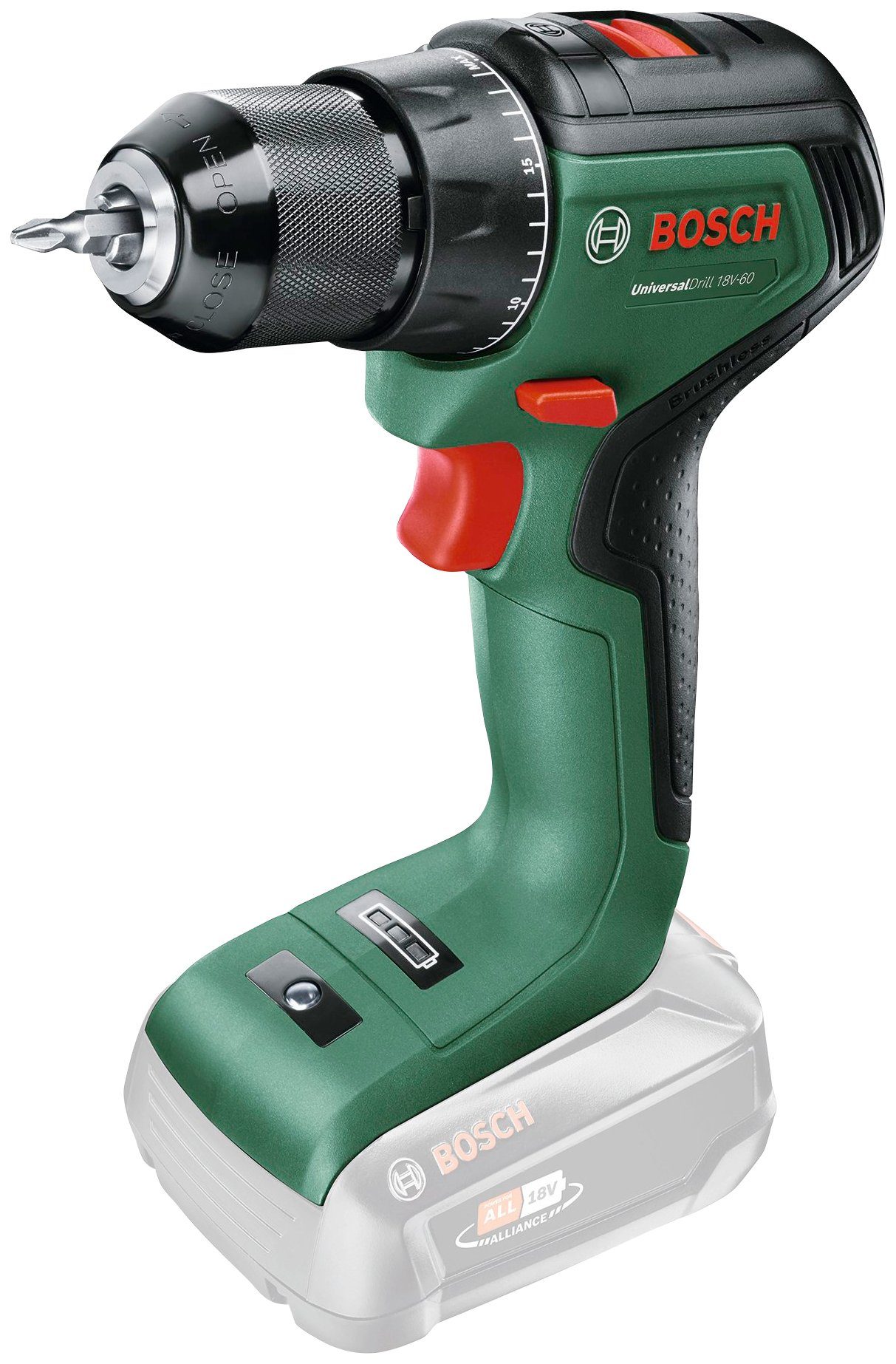 Bosch Home & Garden Akku-Bohrschrauber UniversalDrill 18V-60, ohne Akku und Ladegerät, 18 Volt System