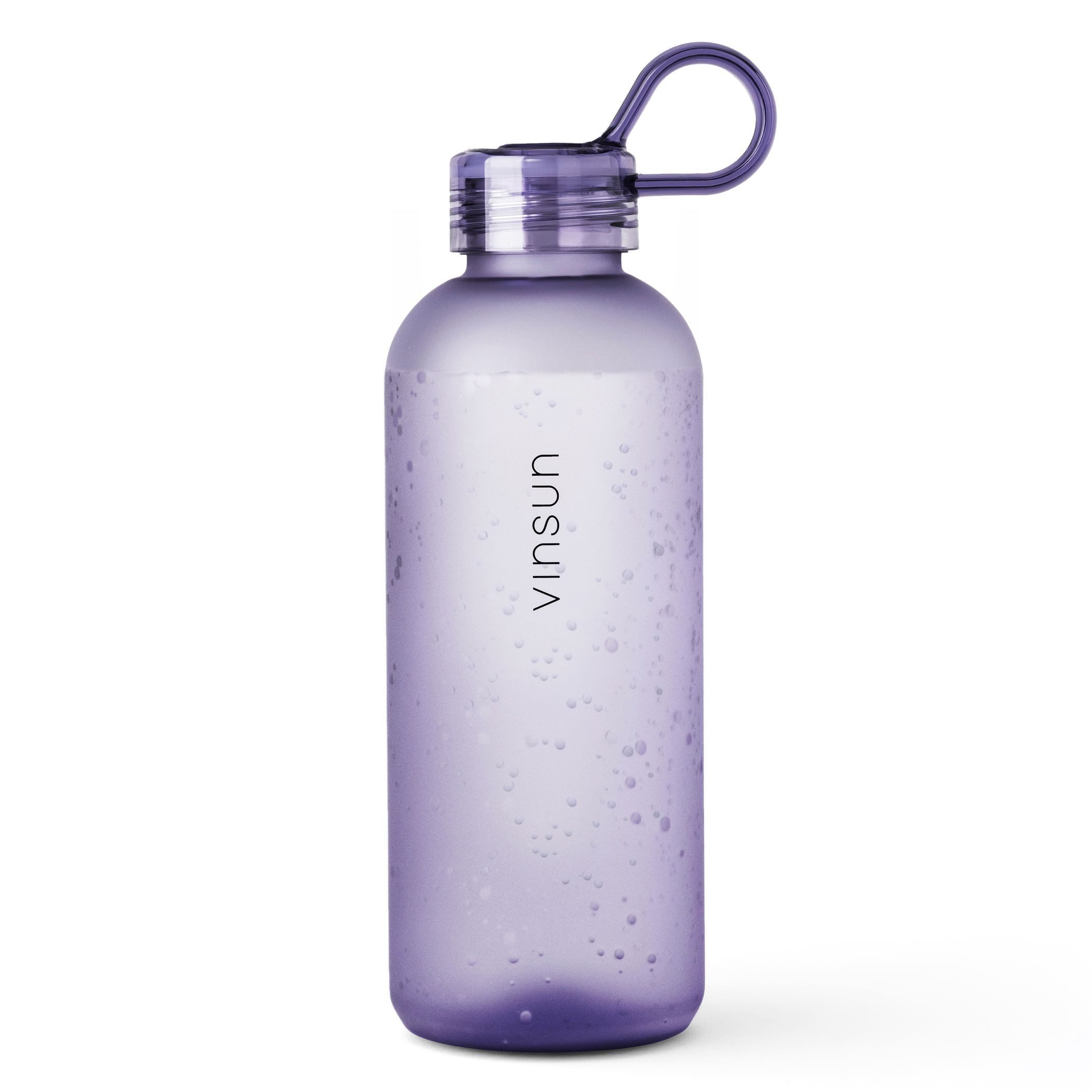 Vinsun Trinkflasche Trinkflasche 650ml, Kohlensäure geeignet, auslaufsicher, Tritan, BPA frei, bruchsicher, geruchs- und geschmacksneutral, auslaufsicher