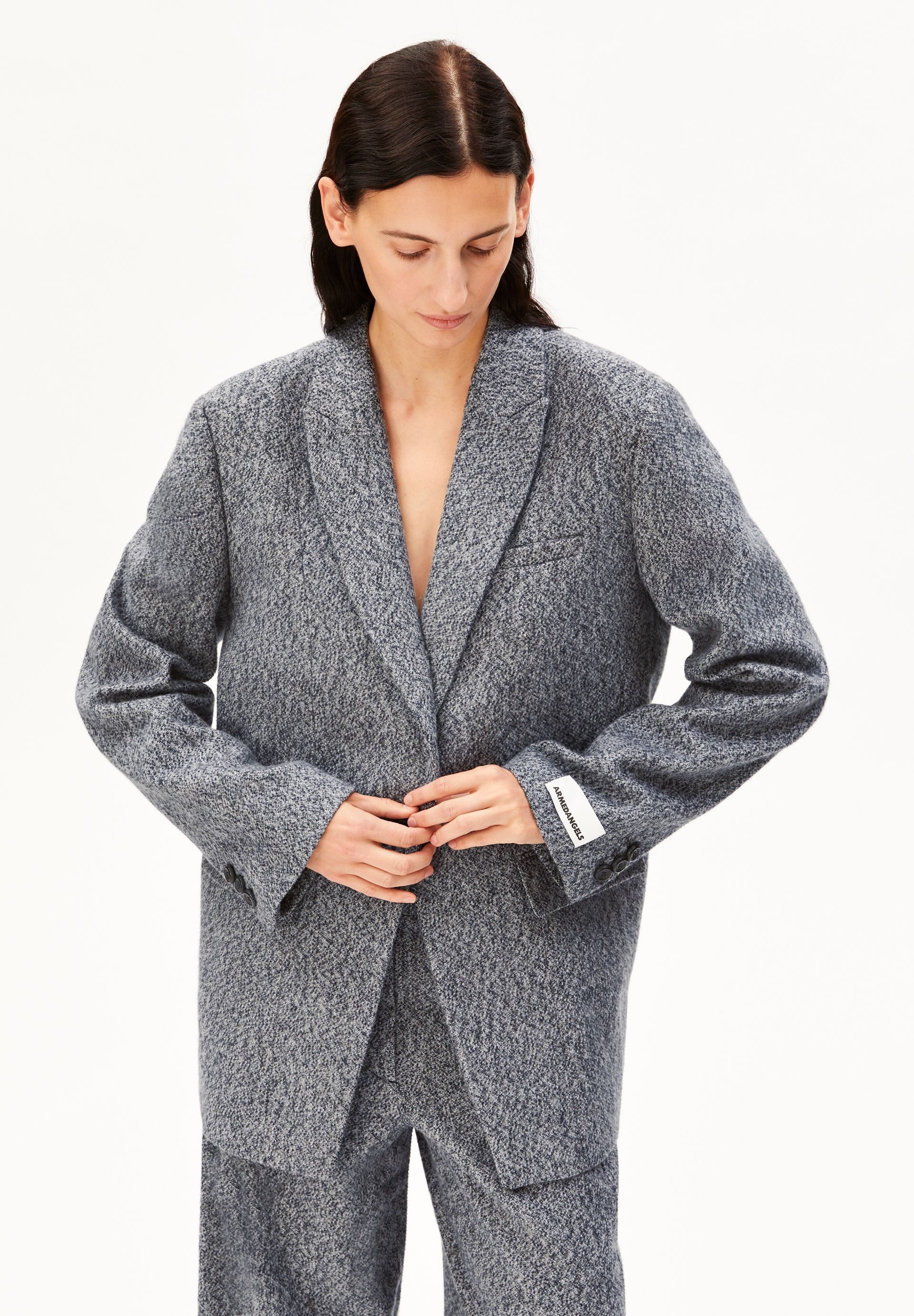 Armedangels Jackenblazer TWEED OVERSIZED Blazer aus 100% Bio-Baumwolle (1-tlg)
