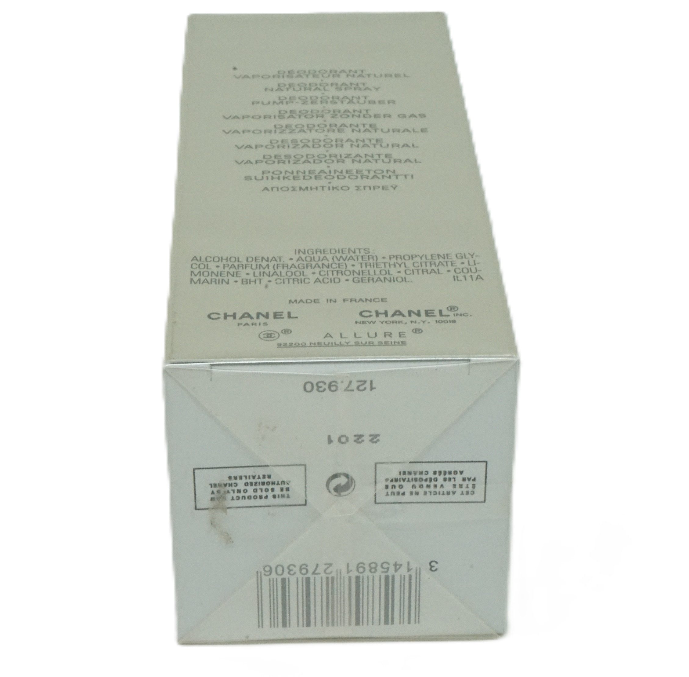 CHANEL Deo-Spray Chanel Allure Homme Blanche Edition Deodorant Spray 100 ml