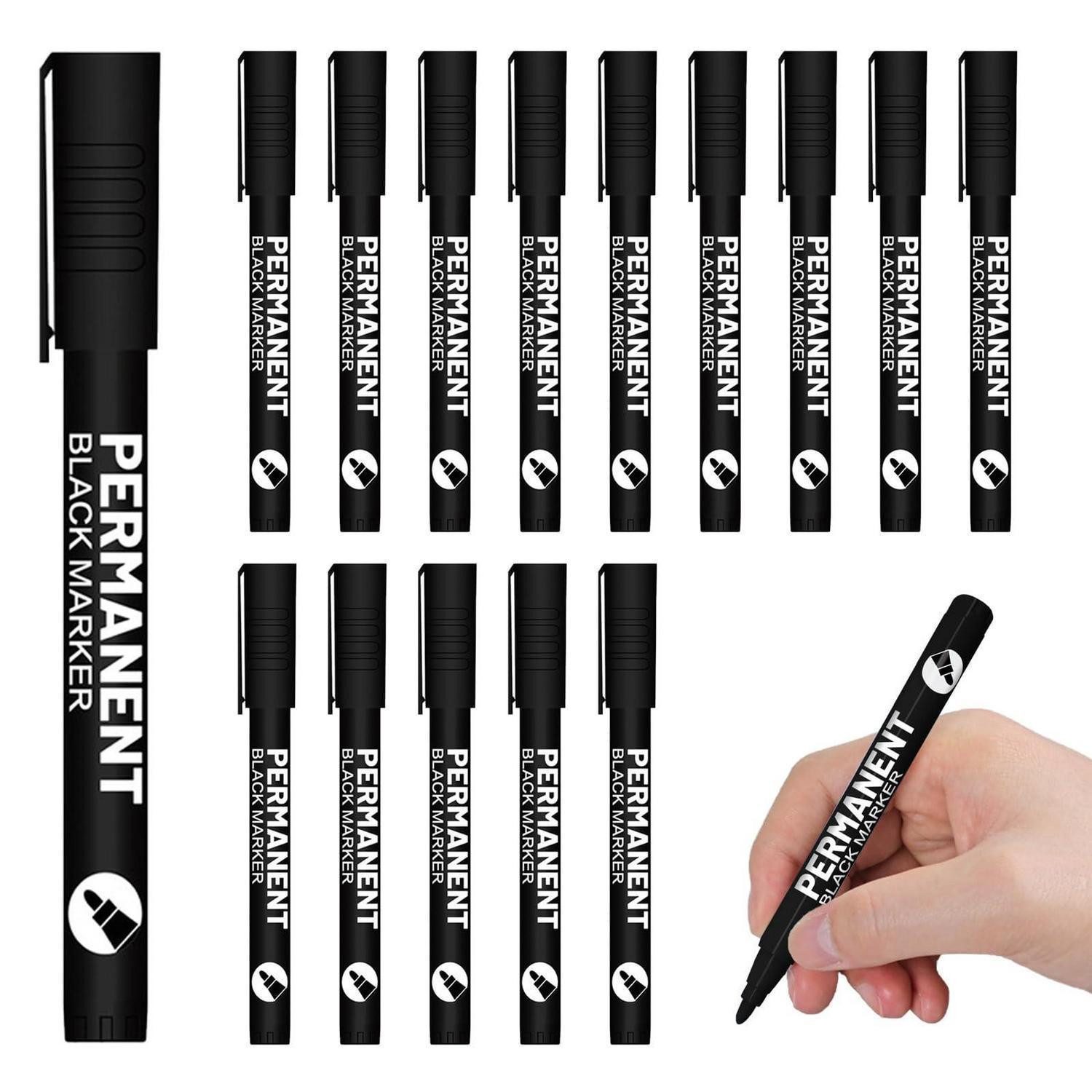 LuxusKollektion Lackmarker Acrylstifte Set Weiß 15 Stück 1mm
