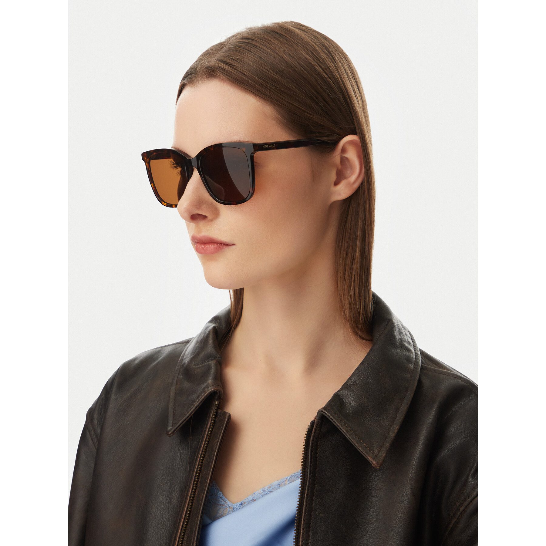 Nine West Sonnenbrille Braune Damen-Sonnenbrille von Nine West