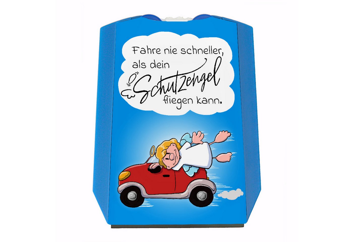 speecheese Parkscheibe Fahre nie schneller als dein Schutzengel fliegen kann Parkscheibe