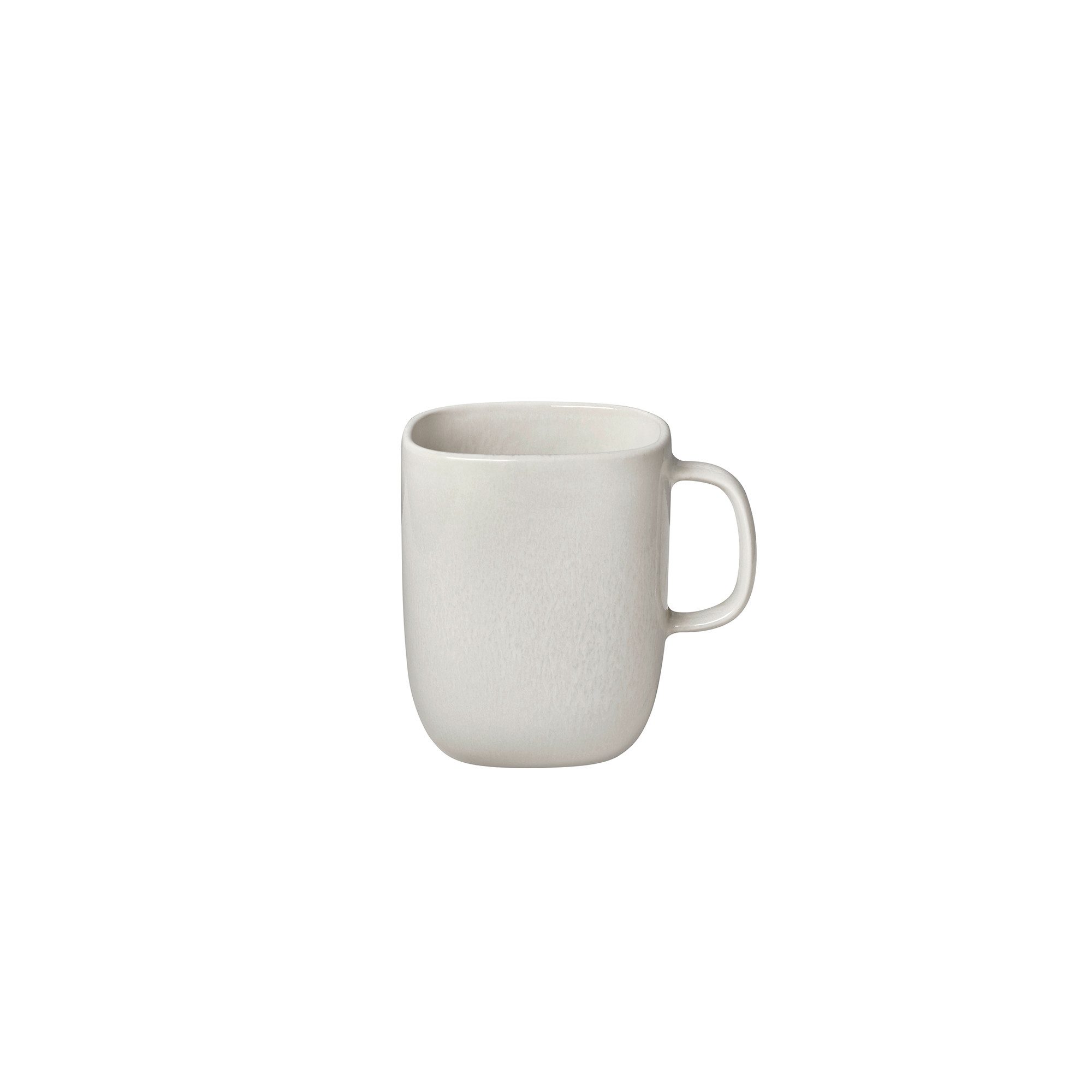 blomus Becher mit Henkel -VAHLO- Henkelbecher, Design Becher, Keramik, Abgerundete Form, robust, einzigartig