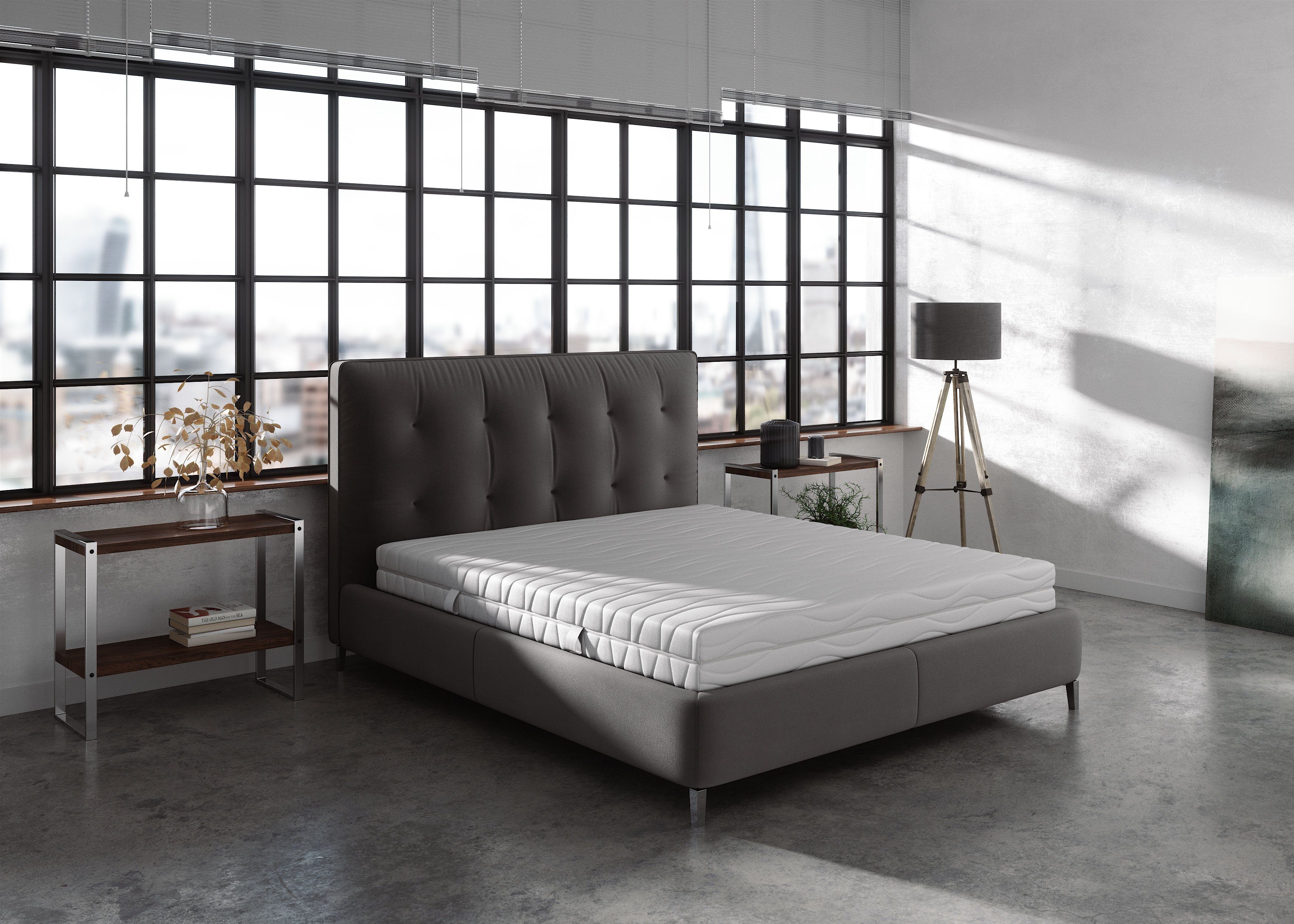 Taschenfederkernmatratze Black Diamond Comfort, Matratze 90x200, 140x200 cm & weitere Größen, OTTO home, 20 cm hoch, 7-Zonen, H2 / H3 / H4, ergonomisch, atmungsaktiv