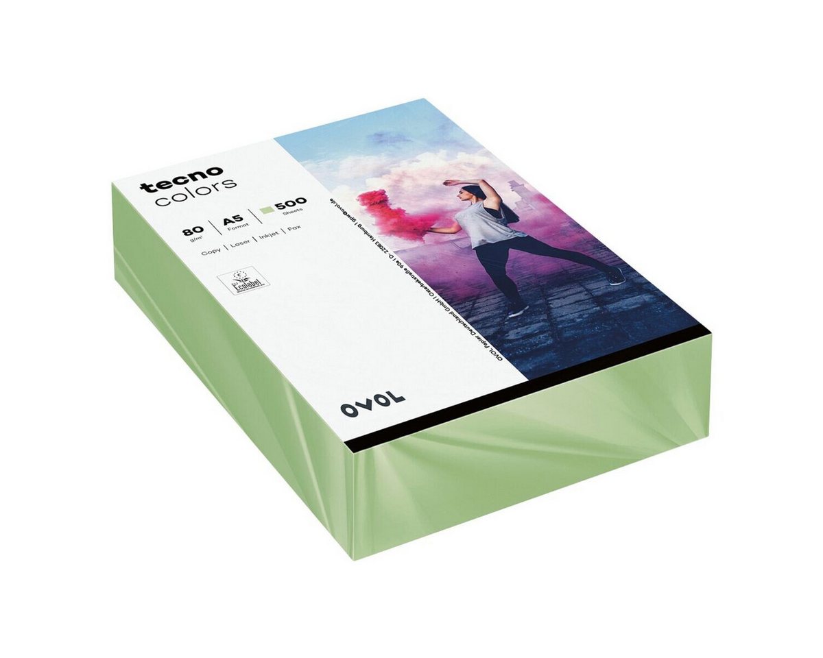 Thumbnail - Inapa tecno Druckerpapier Rainbow, Pastellfarben, Format DIN A5, 80 g/m²