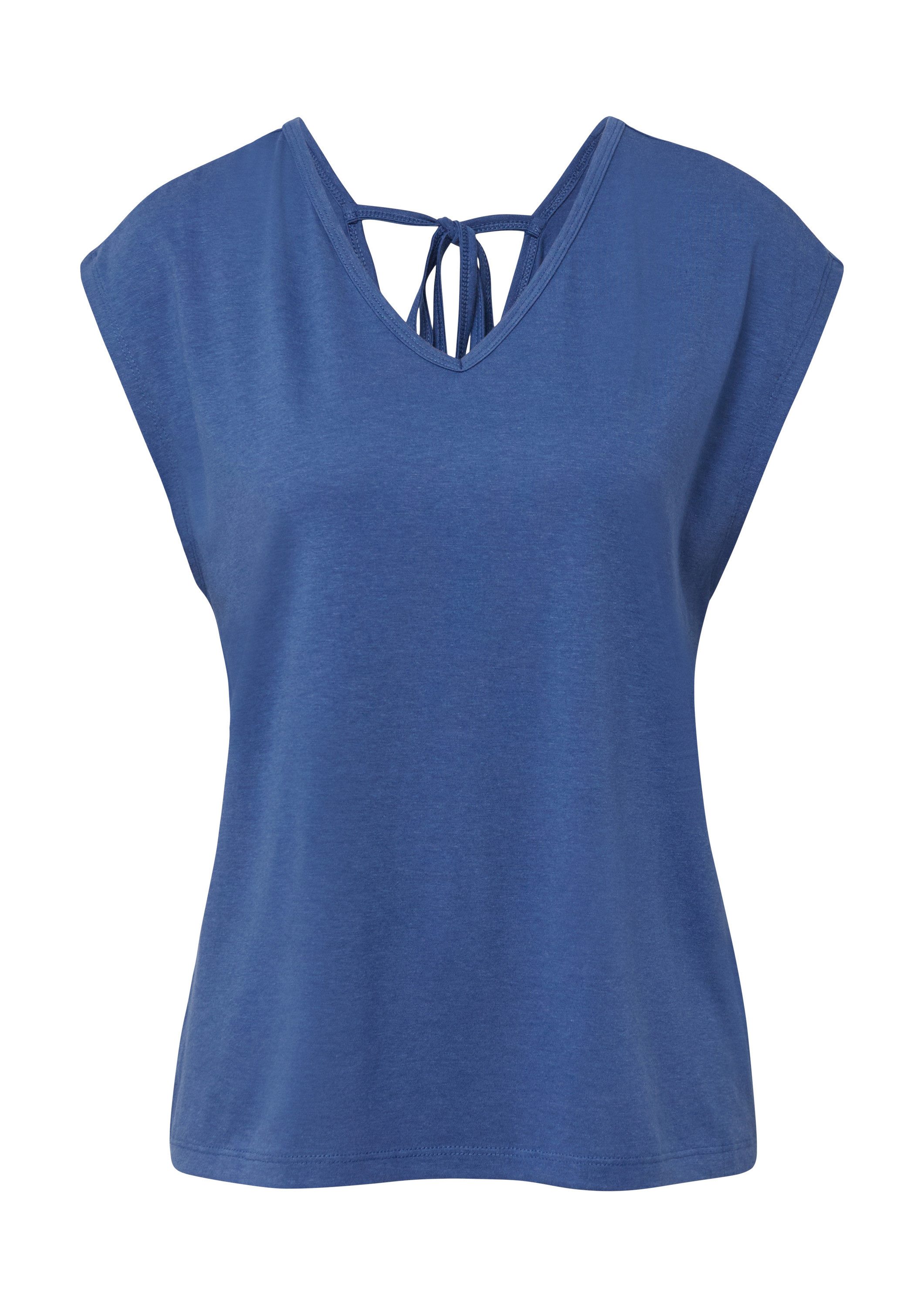 s.Oliver Kurzarmshirt T-Shirt T-Shirt mit V-Ausschnitt und Rücken-Detail günstig online kaufen