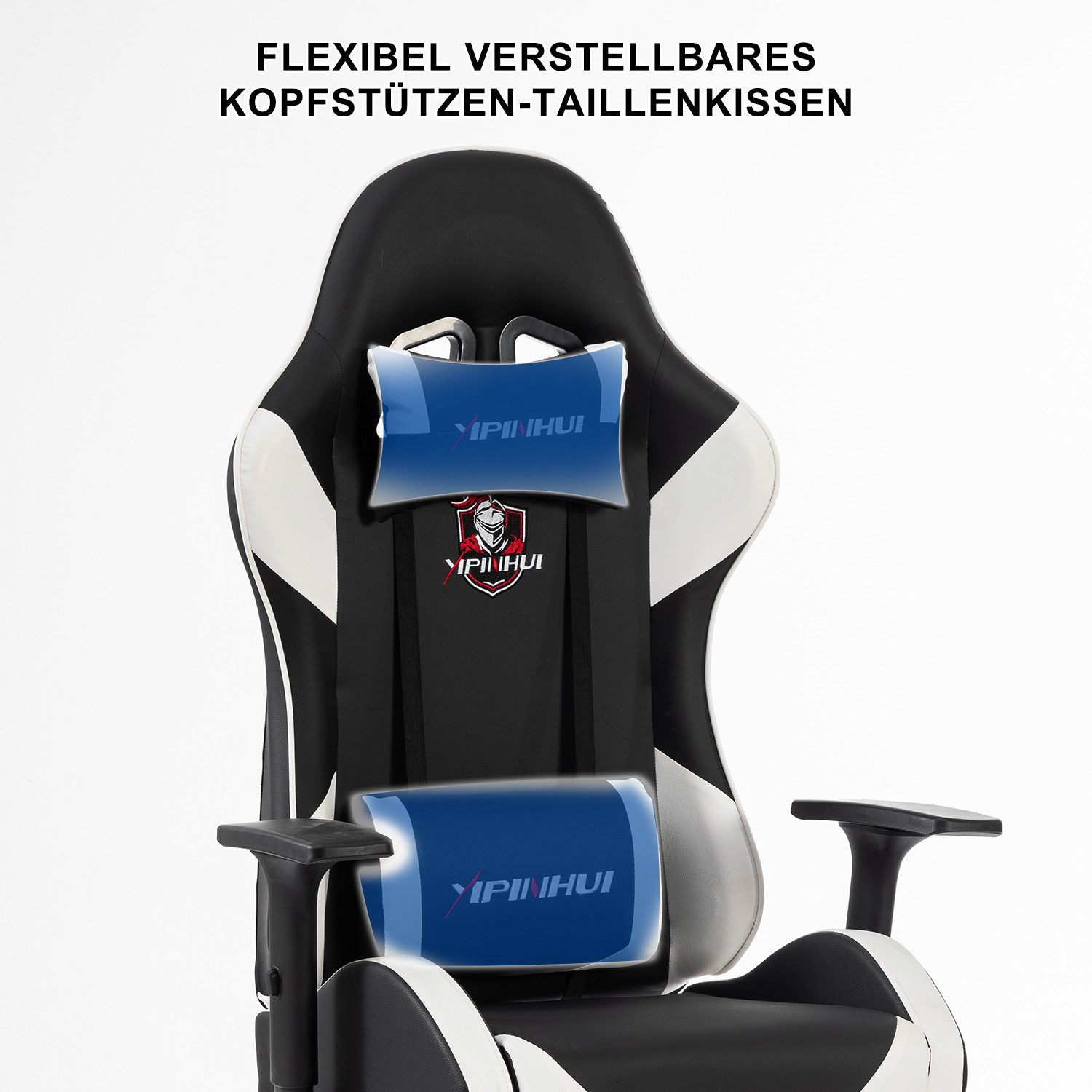 IKIDO Gaming-Stuhl PC-bureaustoel, ergonomisch (Packung), mit Fußstütze, be günstig online kaufen