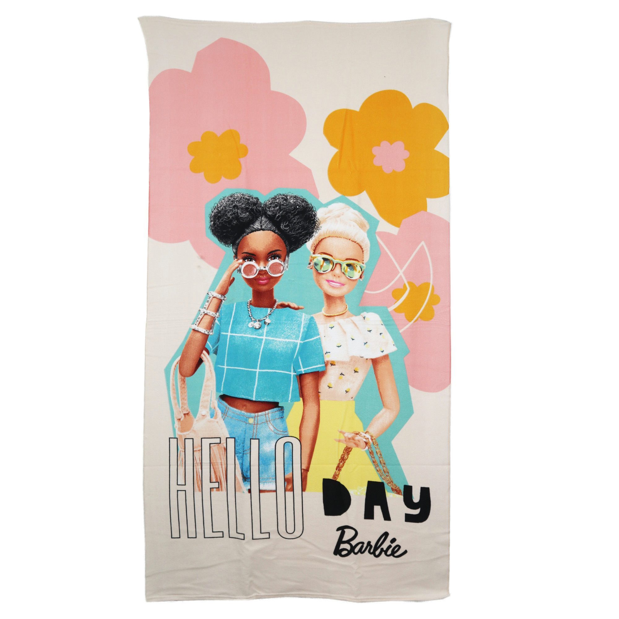 Barbie Strandtuch Barbie and Friend Mikrofaser Badetuch 70x140 cm, Microfaser