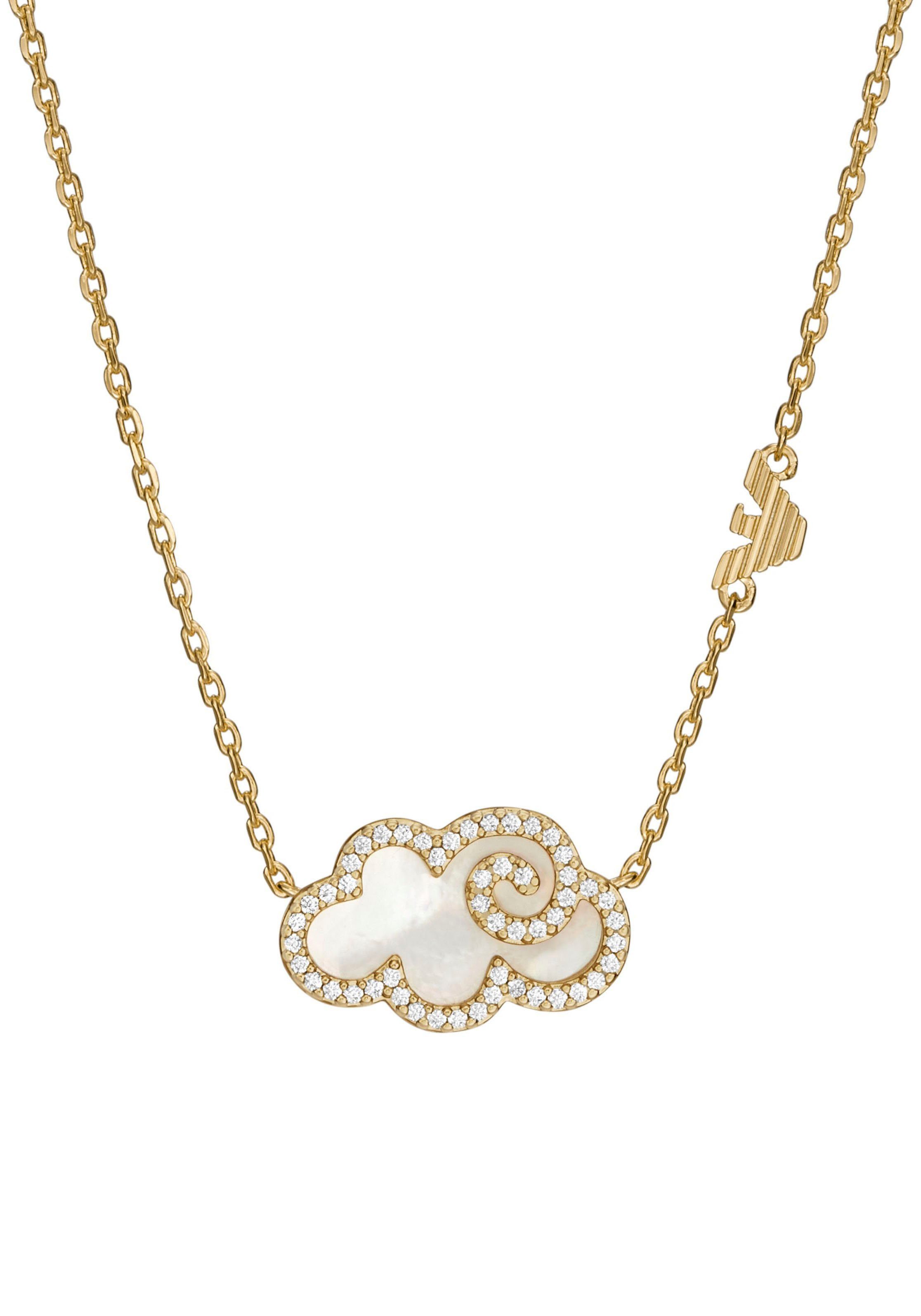 Emporio Armani Kette mit Anhänger LOGO,...