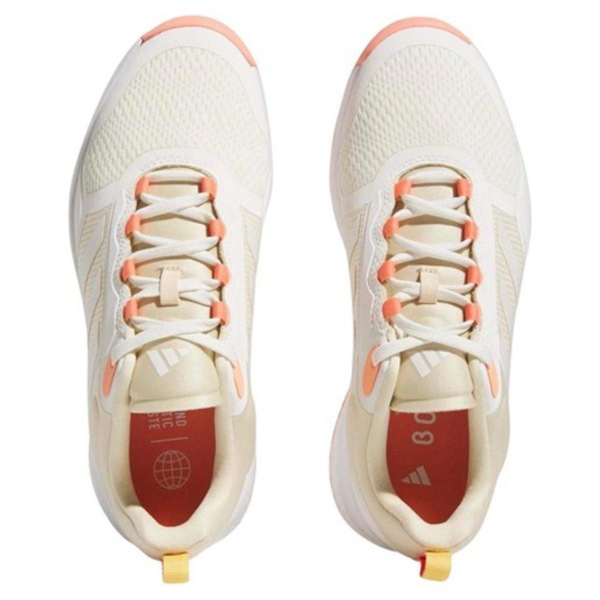 adidas Sportswear Adidas Zoysia White/Metal/Sand aus mindestens recyceltem besteht Obermaterial Damen 50% zu Golfschuh Material