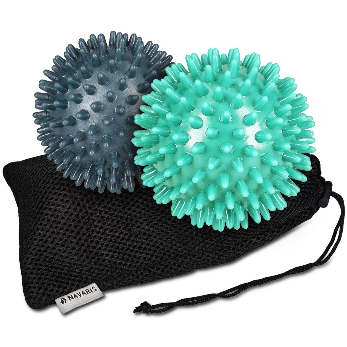 Massageball 2x Igelball mit Noppen - 2er Set Igel Ball Massageball - Massage für