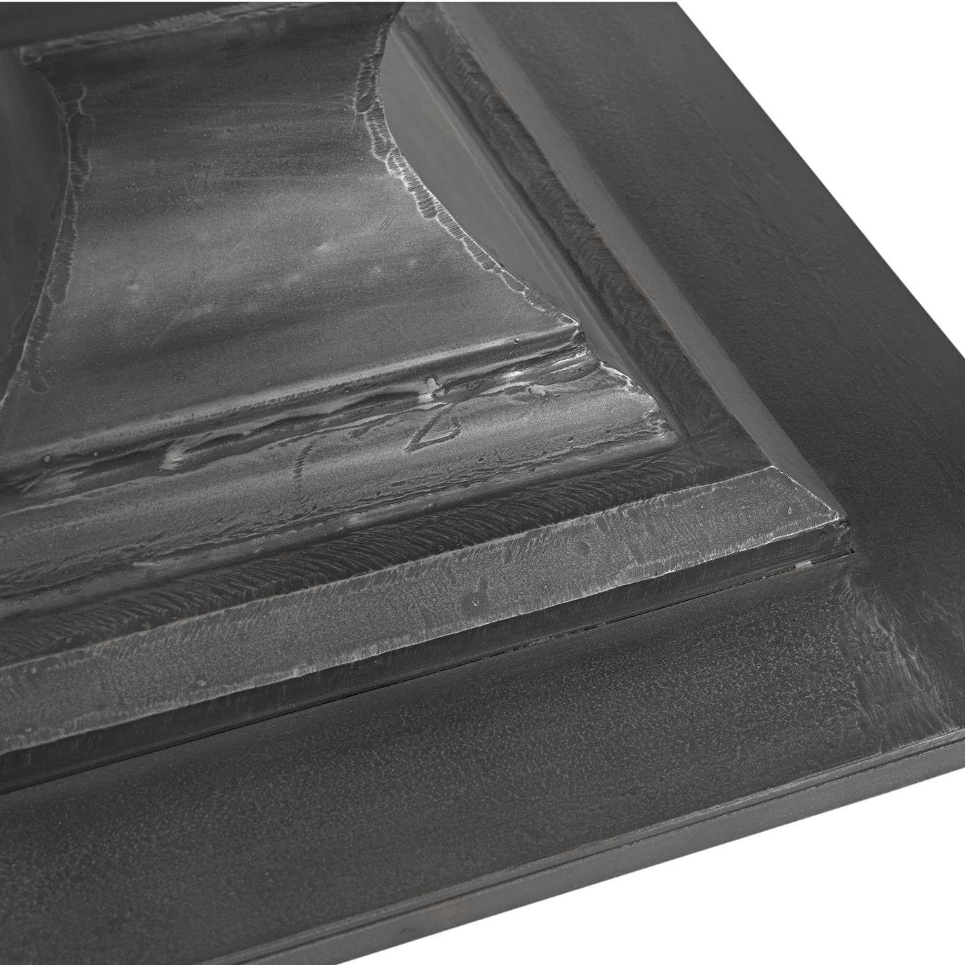 LIVNO Antik baario Tischgestell schwarz, Eisen Metall Tischbein grau Tischfuß Esstisch geschmiedet