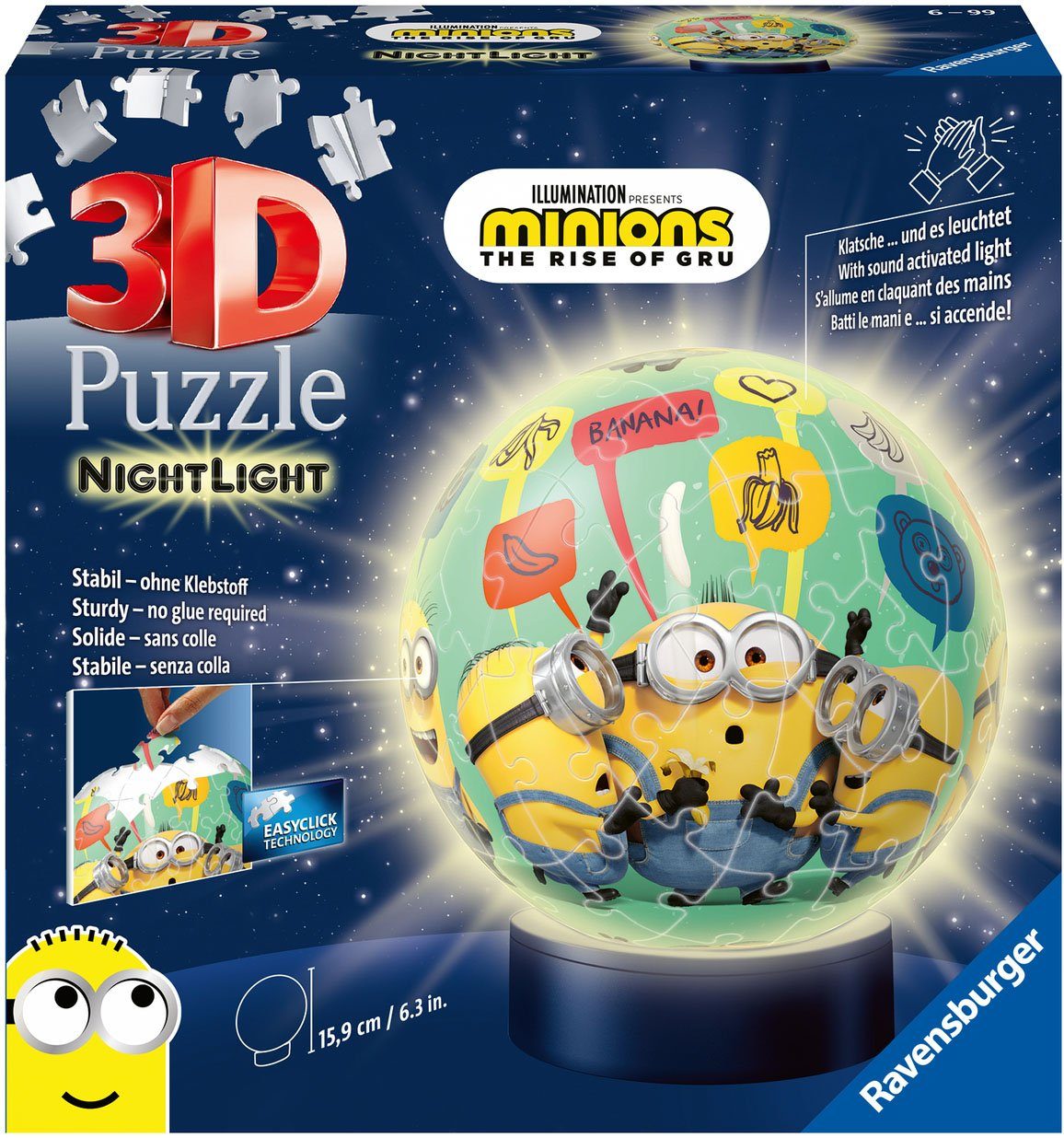 Image of Puzzle Nachtlicht - Minions 2, 72 Teile