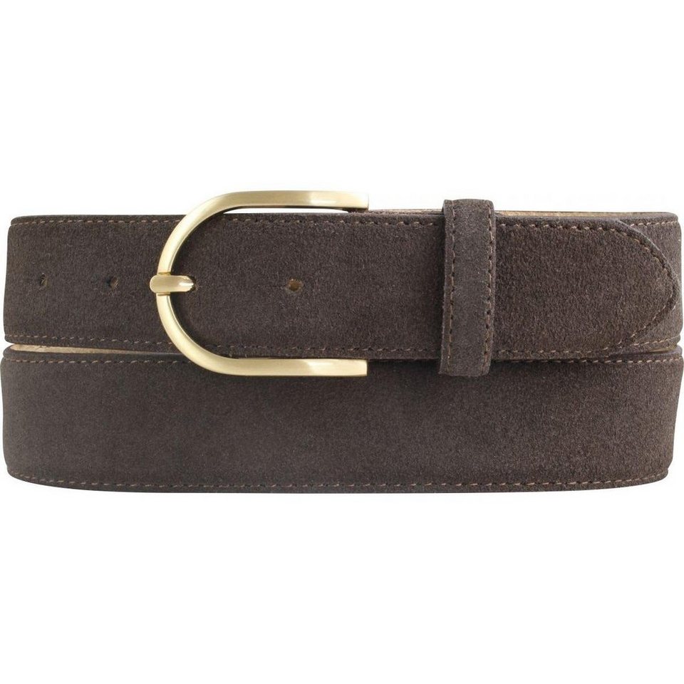 BELTINGER Ledergürtel Damen-Gürtel aus Veloursleder 3,5 cm - Velour- Ledergürtel für Damen 35