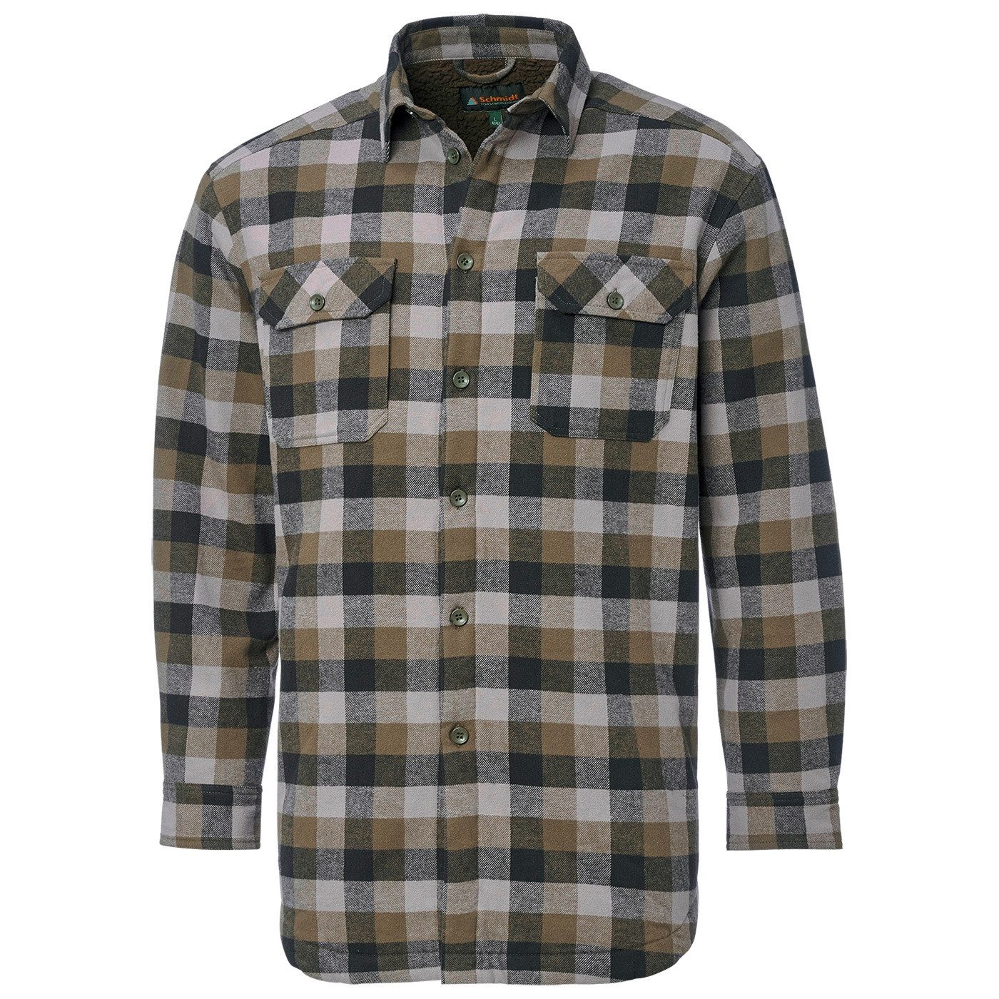 Schmidt Flanellhemd mit Teddyfell angenehmes Tragegefühl