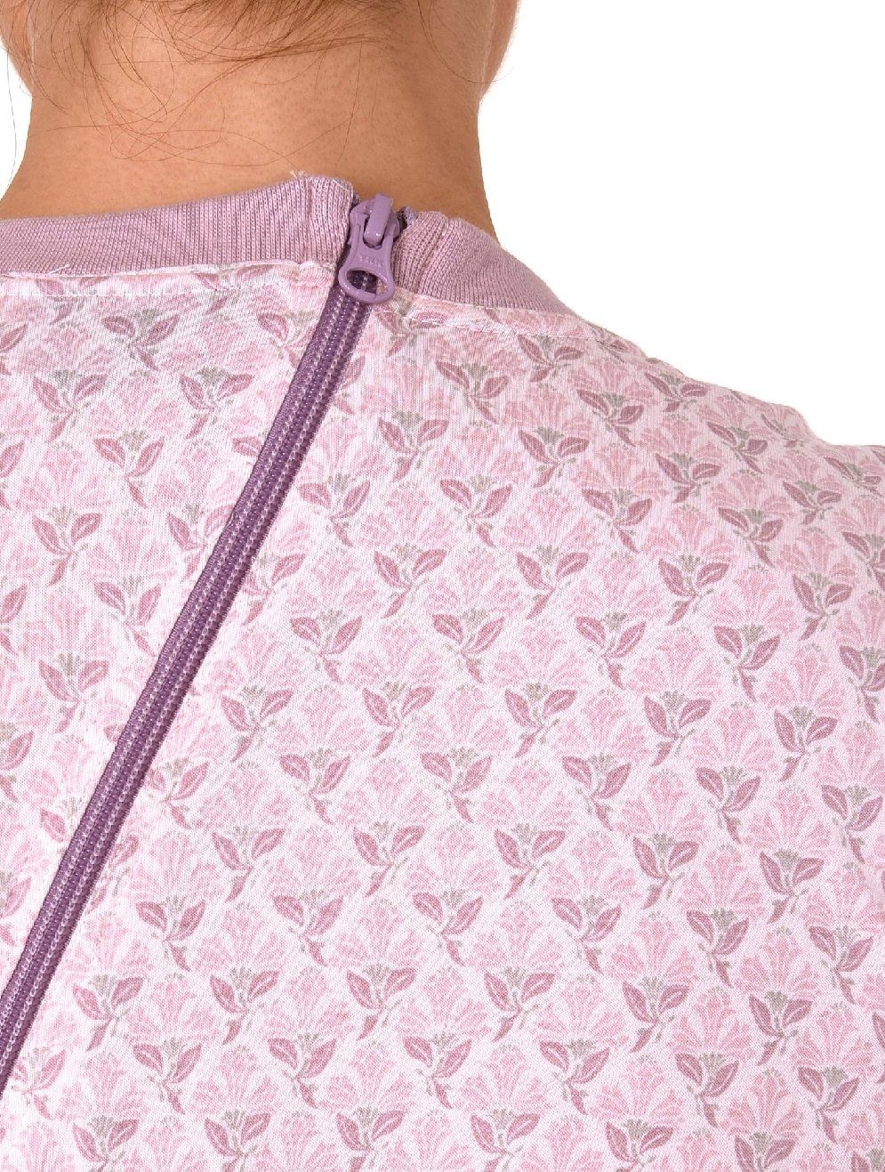 Normann Pyjama Damen Pflegeoverall / Arm, mit Reißverschluss am Rücken und am Bein – Bild 5 von 5