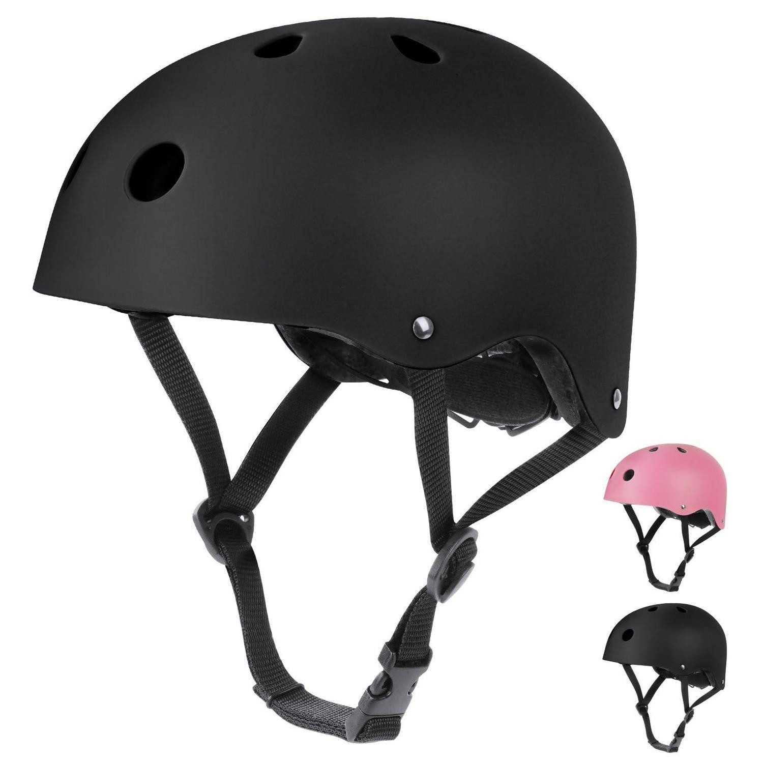 LuxusKollektion Kinderhelm Kinder Fahrradhelm Schutz Set S Schwarz