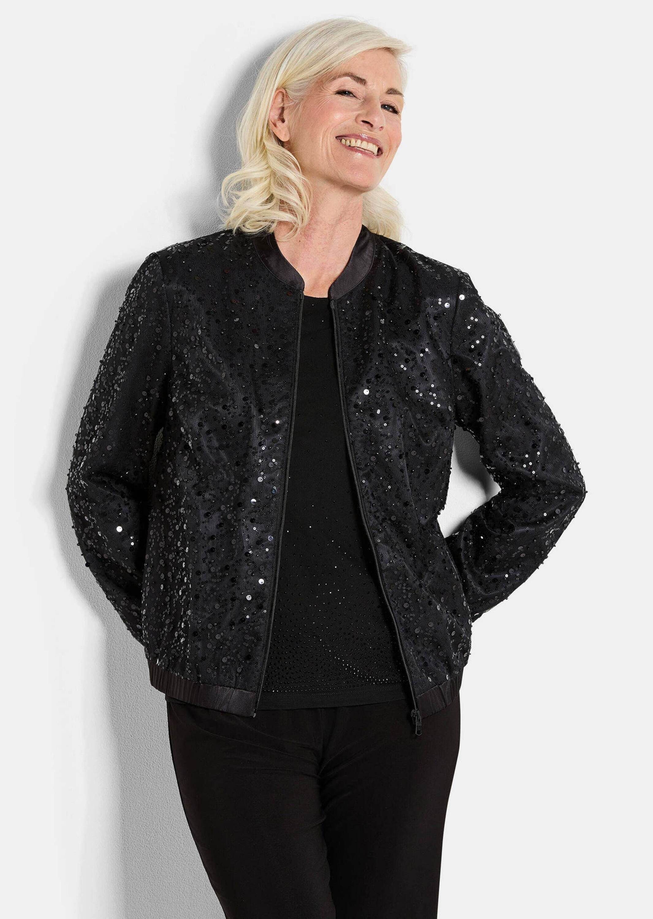 GOLDNER Outdoorjacke Eleganter Blouson mit Perlen günstig online kaufen