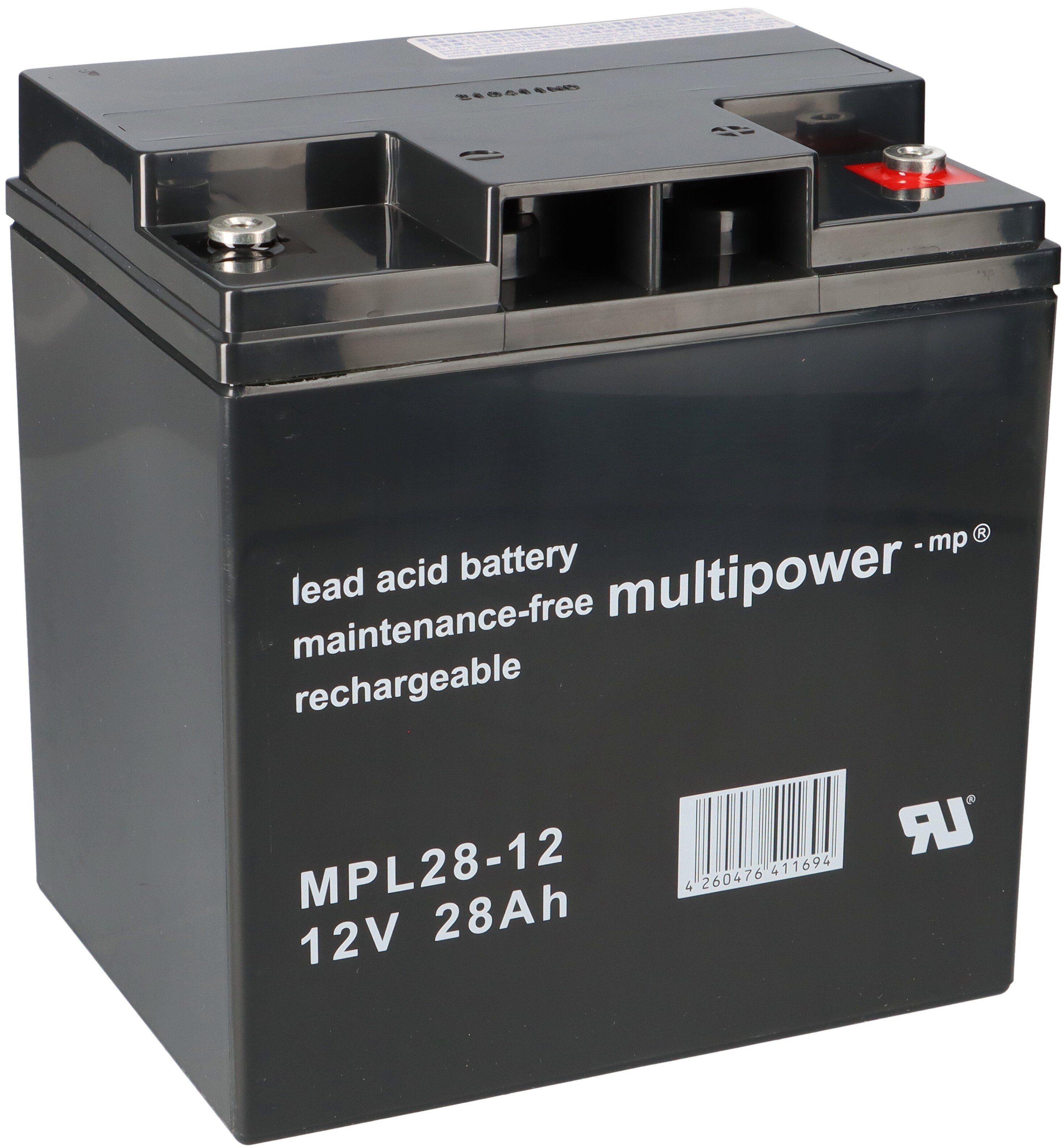 Multipower Multipower Blei-Akku MPL28-12 12V Bleiakkus Pb 28Ah