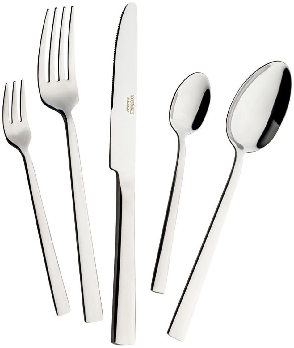 Mulex Besteck-Set Orlando (30-tlg), 6 Personen, Edelstahl 18/0, hochglanzpoliert