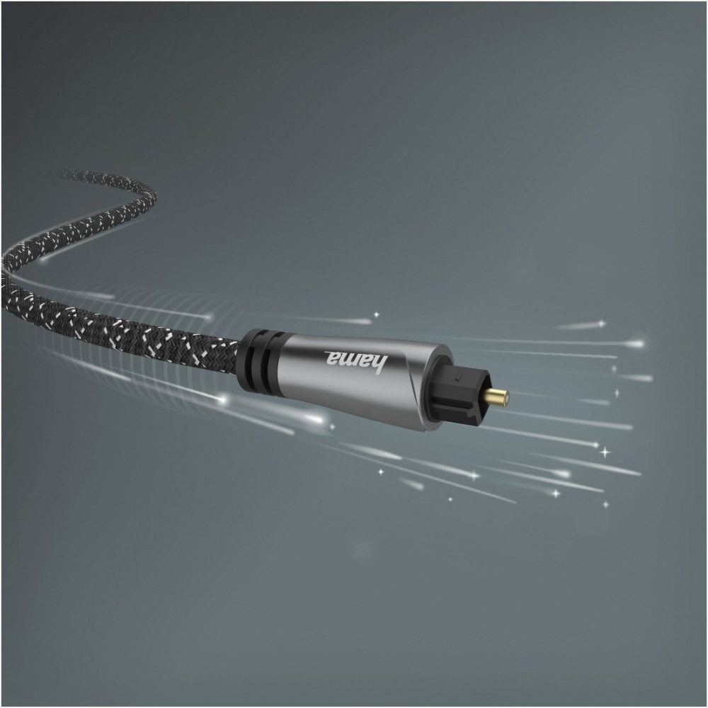 Hama Hama Audio-Lichtleiter-Kabel 1,5m - hochwertiges Kabel. Audio- & Video-Adapter