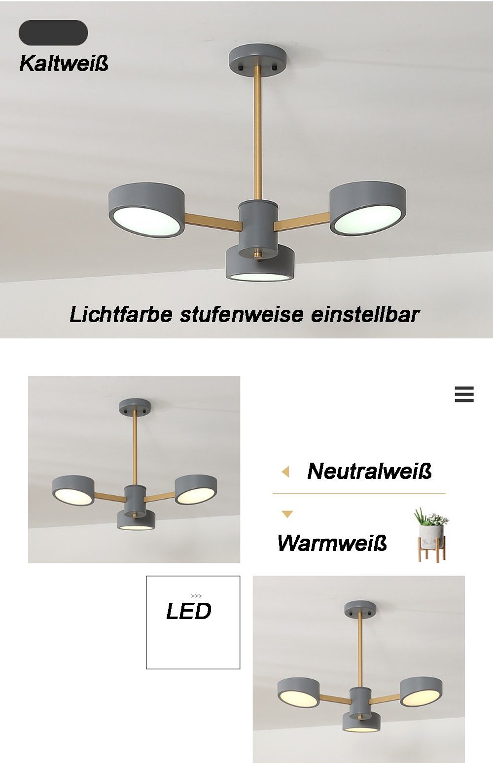 Euroton LED Pendelleuchte LED Pendelleuchte Deckenlampe günstig online kaufen
