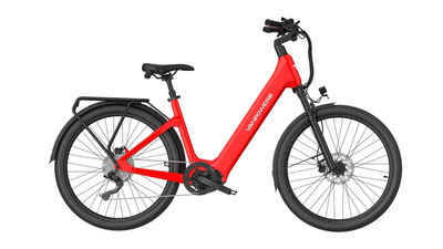 Vanpowers E-Bike Urban Glide Ultra E-Bike Розмір S od. L Tiefeinsteiger, 110 km, 25 km/h, 9 Gang Microshift RD-M26L 9-Gang Schaltwerk, Kettenschaltung, Mittelmotor, 690 Wh Akku, (Akku, Ladegerät, Pedale, Klingel, Lichter, Schlüssel, Display), Gepäckträger hinten