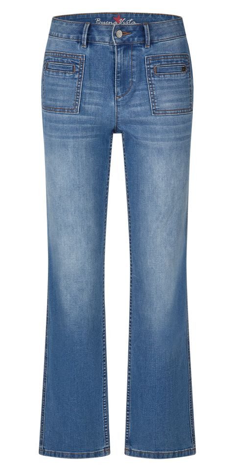 Straight-Jeans – Damenjeans im Regular Fit - verwaschene Jeans - Straight Jeans Damen