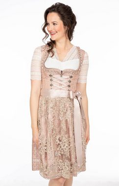 MarJo Trachtenkleid Midi Dirndl 2tlg. 58cm NADINA rose champagner