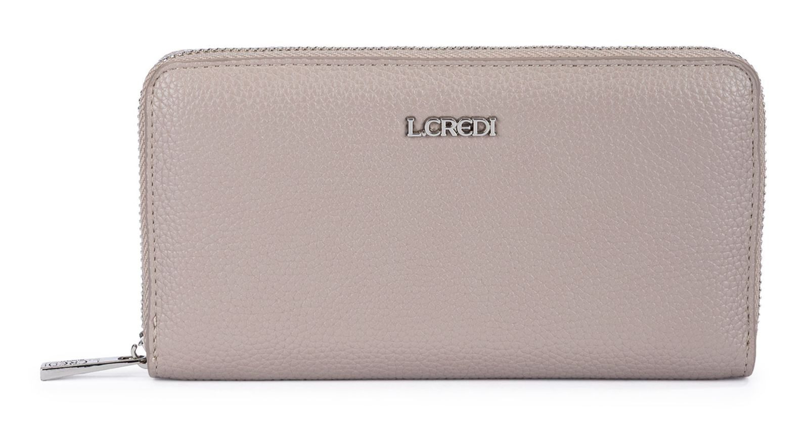 L. CREDI Geldbörse Zip Around Wallet, mit RFID-Blocker Schutz