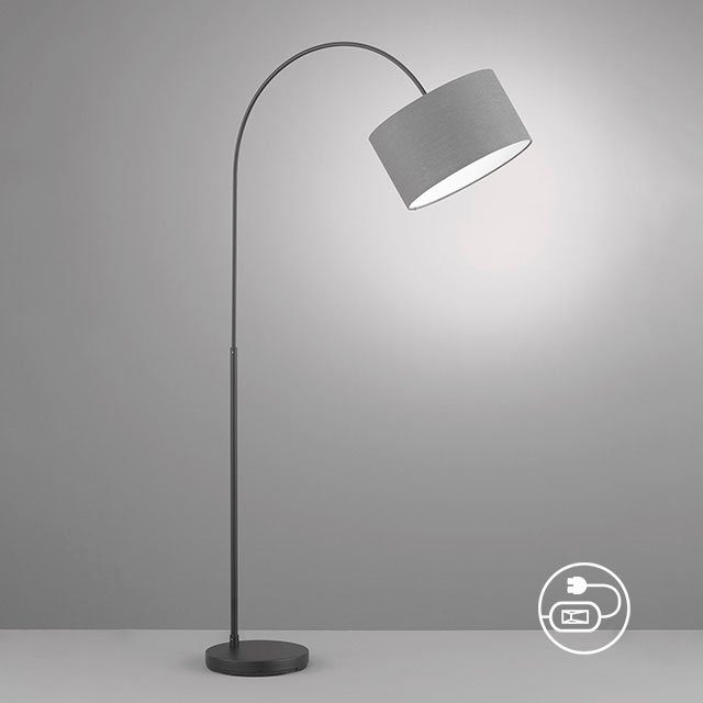 FISCHER HONSEL & ohne Leuchtmittel Arc, Ein-/Ausschalter, Stehlampe