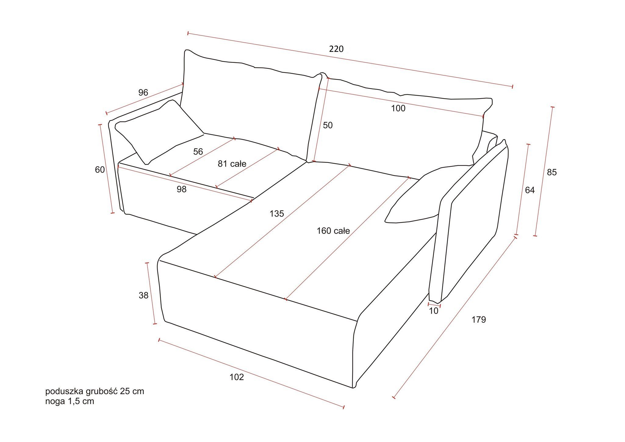 Fun Möbel Ecksofa HUNTER XS in Stoff Royal Ottomane Rechts oder Links, inkl. 2 Zierkissen und 2 Rückenkissen, inkl. Schlaffunktion mit Bettkasten