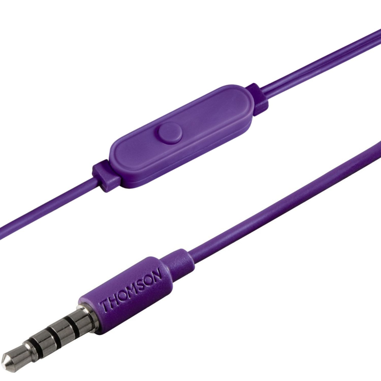 Thomson In-Ear Headset EAR3005PL 3,5mm Klinke Ohrhörer Smartphone-Headset (Mikrofon, 3,5mm, Mikrofon, Fernbedienung, Silikon-Ohrpolster, 3,5mm Klinken-Stecker)