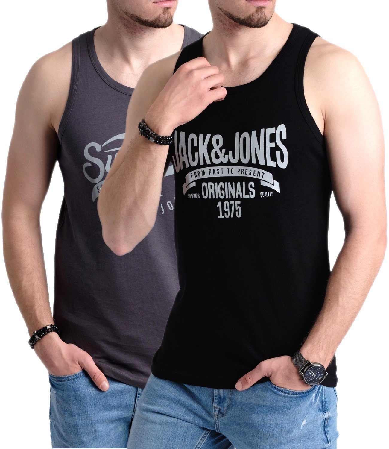 Jack & Jones Tanktop Bedrucktes Shirt günstig online kaufen