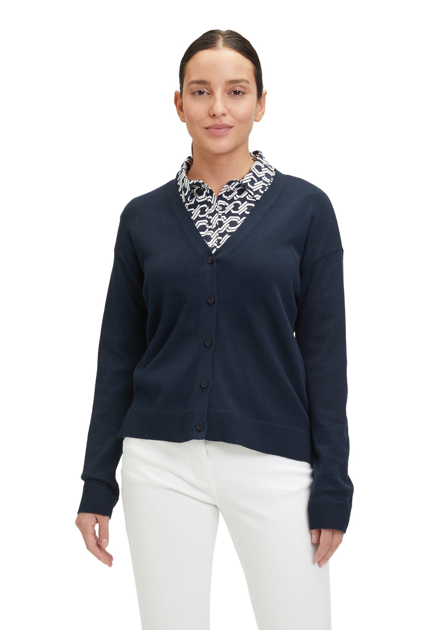 Betty Barclay Strickjacke mit Knopfleiste (1-tlg) Strick