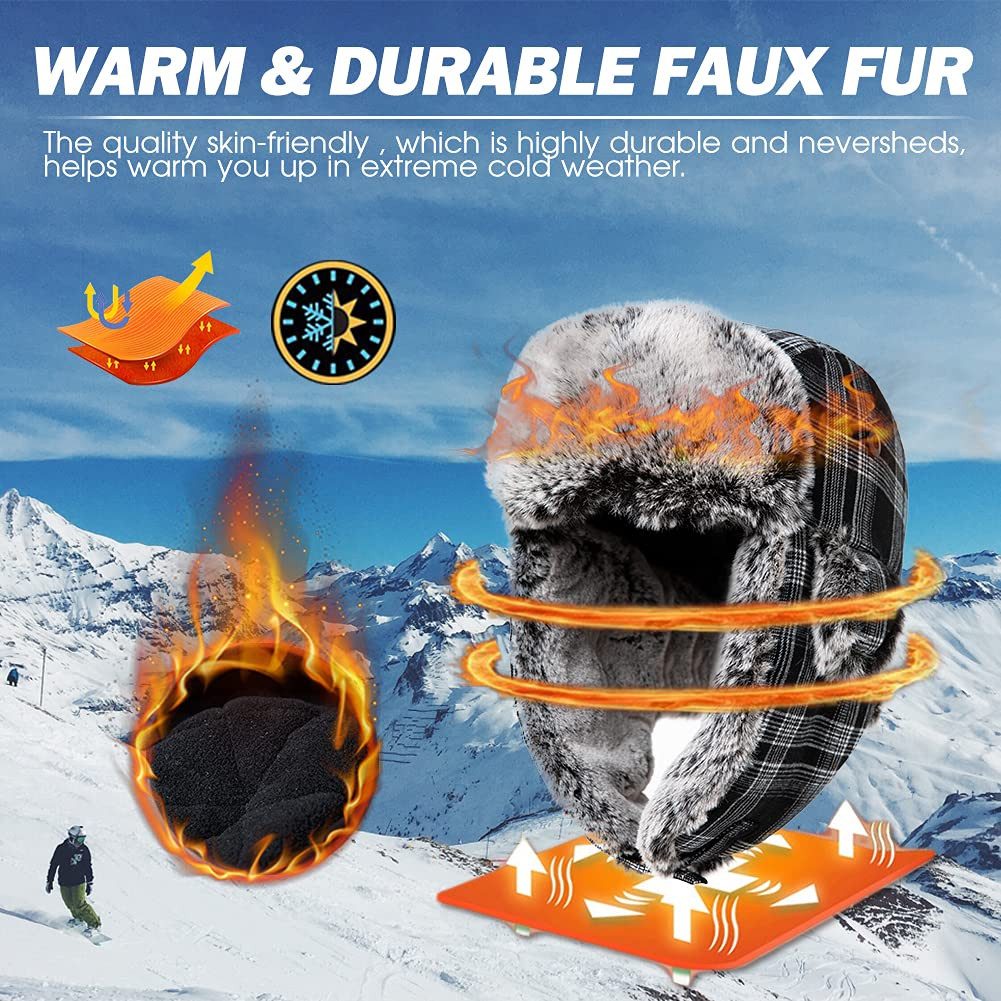 YI Fellimitatmützen Warme Fliegermütze Wintermütze mit günstig online kaufen