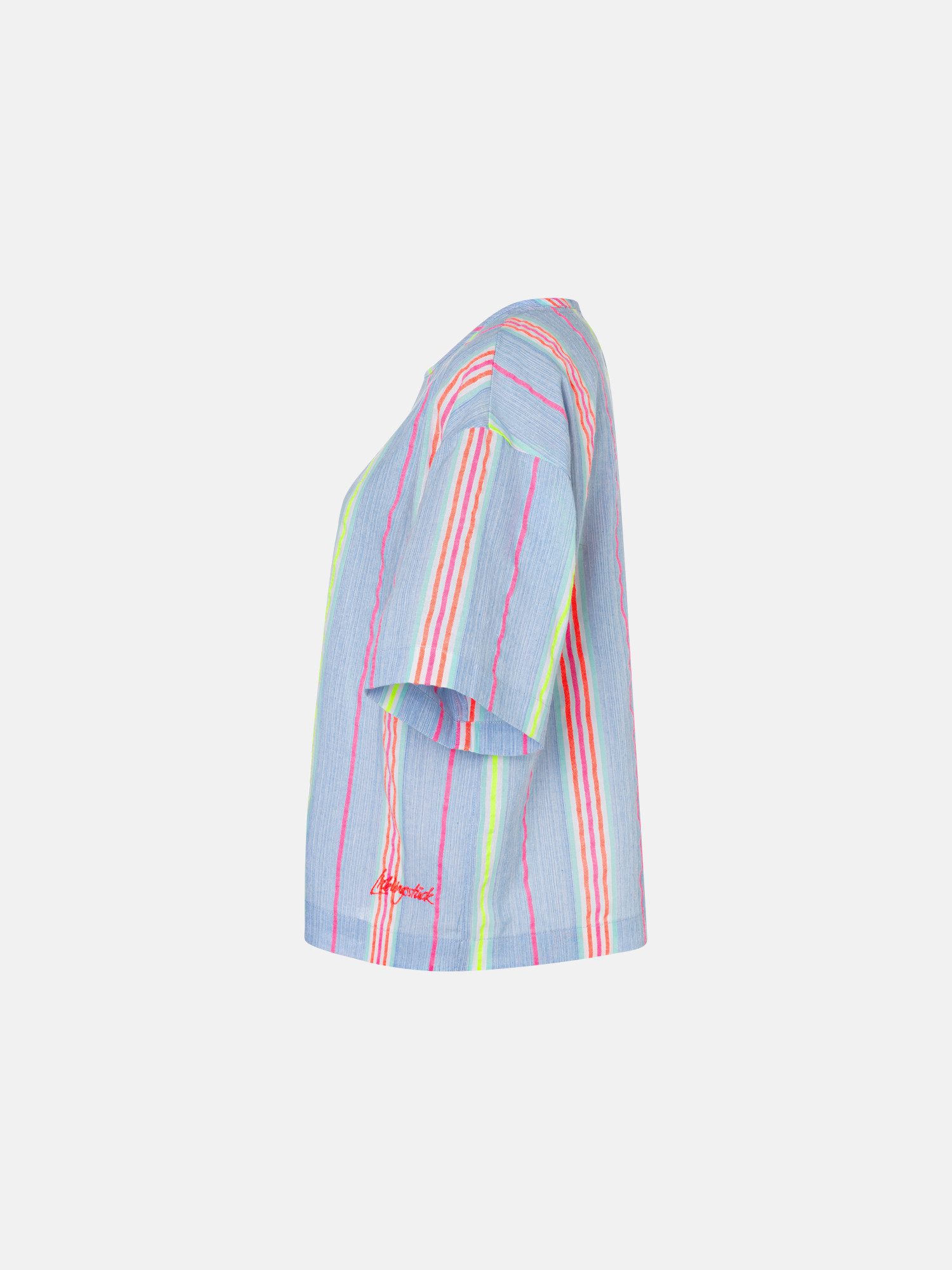 Lieblingsstück Shirtbluse AmitaL im Streifendesign mit glänzenden Akzenten