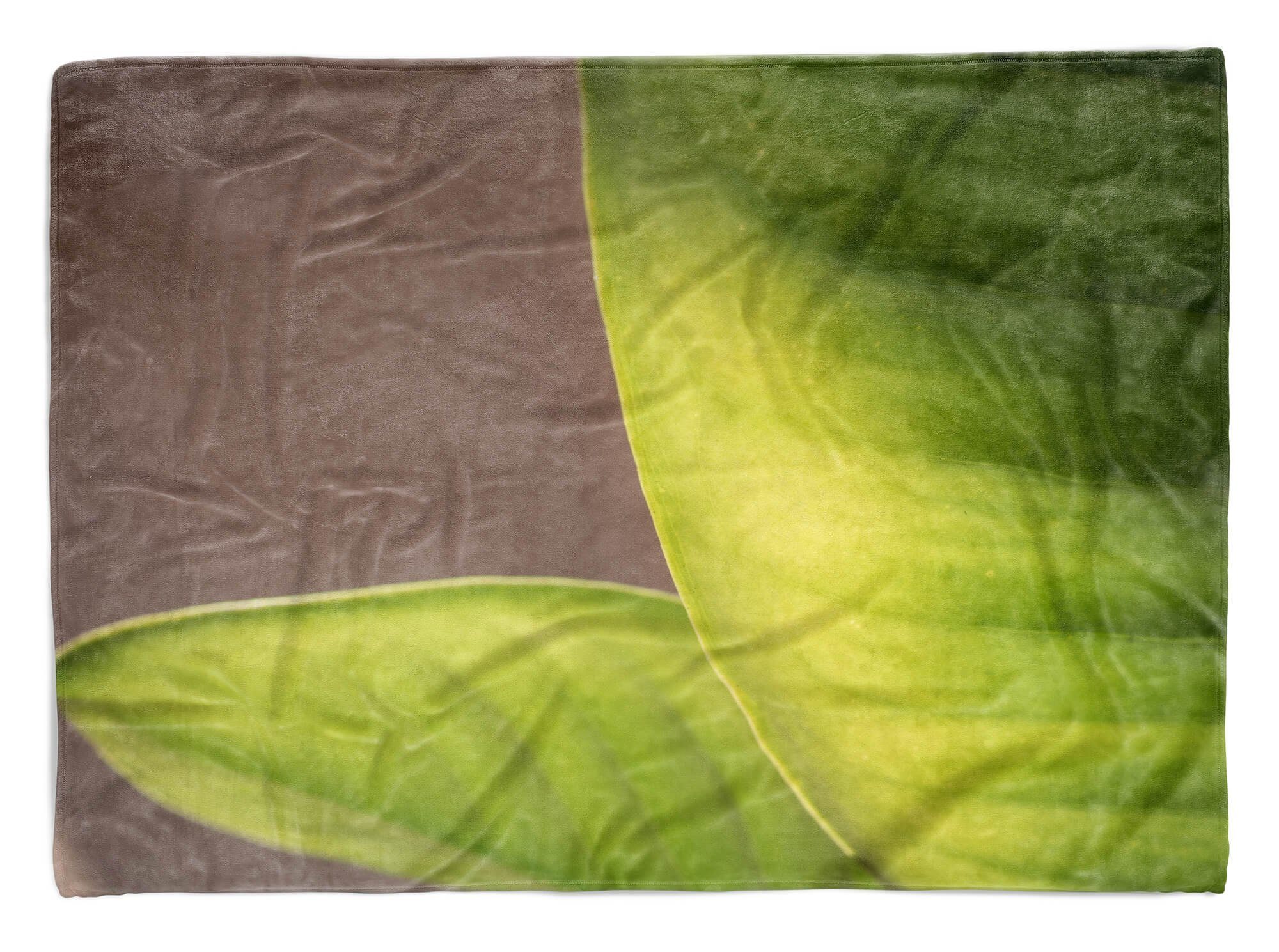 (1-St), Handtücher Kuscheldecke Art Saunatuch Fotokunst Fotomotiv mit Sinus Baumwolle-Polyester-Mix Handtuch Strandhandtuch Handtuch Blätter,