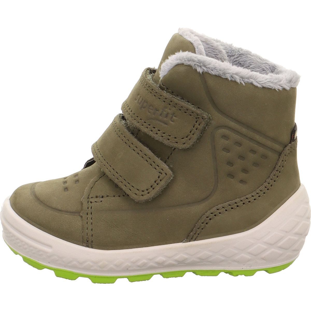 Superfit Groovy 2.0 Winterstiefel Stylische, wasserdichte Boots aus Nubukleder mit Plüschkragen und