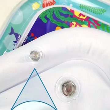 HYTIREBY Planschbecken Wassermatte Baby - Sensorisches Spielzeug,Spielmatte, blau, (1-tlg), 60 x 60 x 8cm