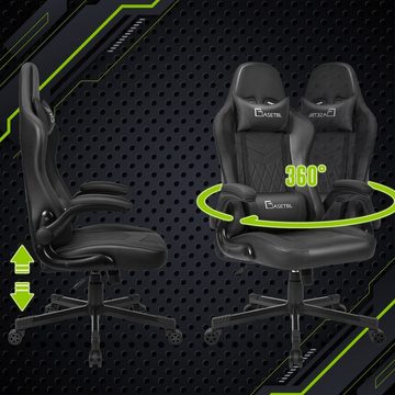 BASETBL Gaming-Stuhl ergonomischer Bürostuhl mit einstellbarer Rückenlehne und Armlehnen