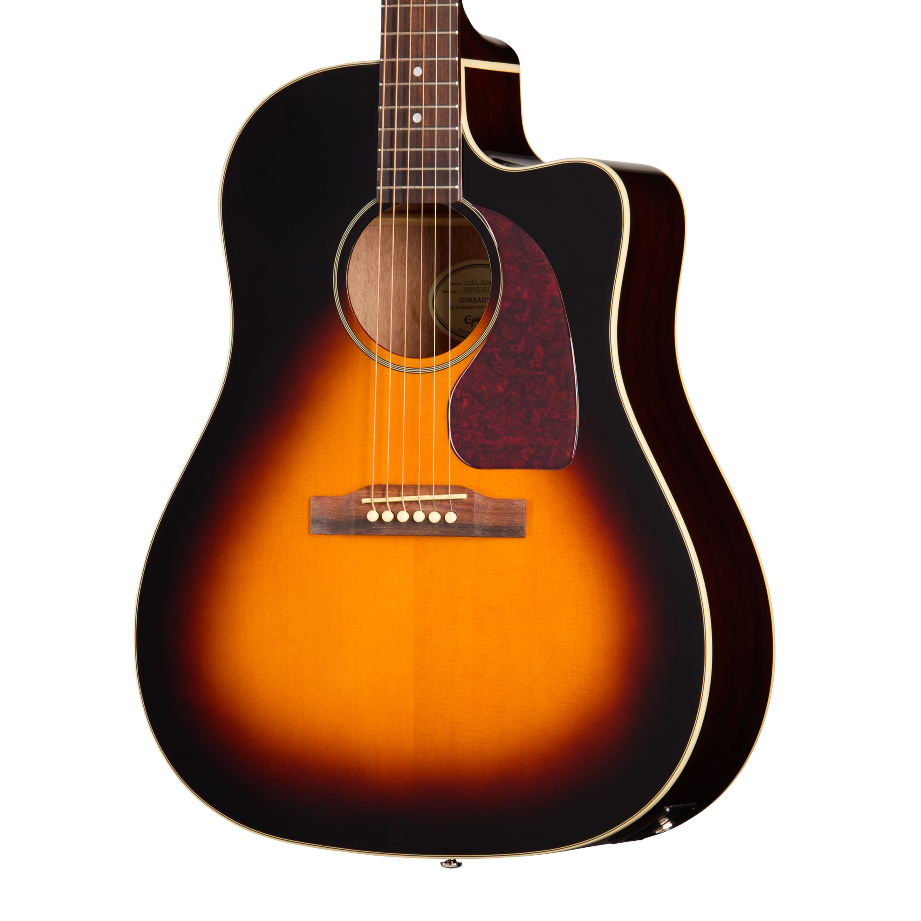 Epiphone Westerngitarre, Westerngitarren, Dreadnought Gitarren, J-45 Studio EC Vintage Sunburst - Westerngitarre