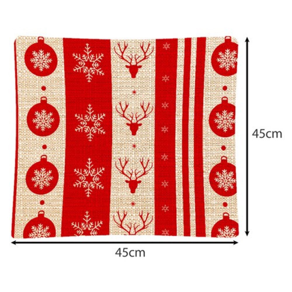 Ruhhy Kissenbezug Weihnachtsbezug Kissen, (4 Stück), günstig online kaufen