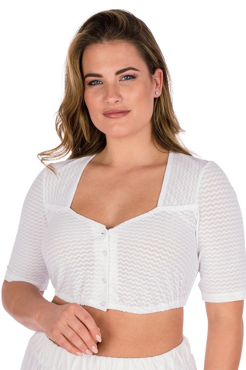 Dirndlbluse Dirndlbluse - ANITA II - weiß